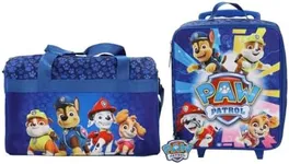 Paw Patrol Pups & Logo 3-Piece Youth Duffle Bag Travel Set With Pilot Case & Luggage Tag