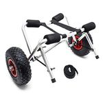 WilTec Kayak Canoe trolley cart carrier aluminium folding max 68kg