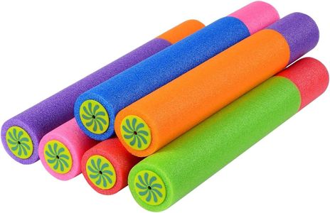 KAHEIGN 6-Pack Foam Water Pistols for Kids – 33cm, Mixed Colors, Outdoor Pool & Beach Toy