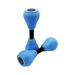 Calager 1Pair Aquatics Exercise Dumbells, Water Aerobic Exercise Foam Dumbbells Pool Resistance Swimming Training for Weight Loss for Water Aerobics Blue