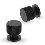 LAPO 6 Piece Drawer Knobs for Home & Office – Durable and Elegant Aluminum Door Knob for Cabinets, Cupboards & Dressers (Black Finish)