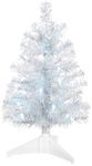 Hallmark Keepsake 18.75" Miniature Christmas Tree, Silver and White Pre-Lit, Gifts for Christmas Lovers