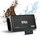 BOSS Audio Systems MC900B 4 Channel ATV UTV Car Marine Amplifier - 500 High Output, Low Level Inputs, Full Range, Weatherproof, Bass for Subwoofer