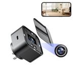 LIZVIE Hidden Camera Charger, Spy Camera Charger WiFi Small, HD Spy USB Camera Charger, Adjustable Lens up/Down Angle 170 for Home/Office/Hotel etc, Hidden Type-C Camera Charger.