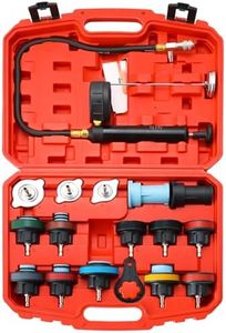 Acymner Radiator Pressure Tester Kit | 18PCS Coolant Pressure Tester Kit,Radiator Pressure Pump Cooling System Car Leak Tester Detector Tool Water Tank Adapter Auto Coolant Vacuum Purge Head Gasket