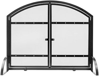 Pleasant Hearth Harper Arched Fireplace Screen with Doors