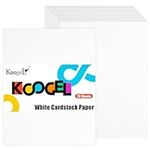 Koogel 28 Sheets Cardstock Paper Wh