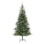 Philips 7.5' Pre-Lit Christmas Tree - Fraser Fir Tree with 400 Warm White LED Lights & Metal Stand - 50" Diameter