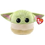 TY Star Wars Grogu Baby Yoda Squish-A-Boo 10 Inches | Licensed Squishy Beanie Baby Soft Plush Toys | Collectible Cuddly Stuffed Teddy