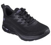 Skechers Women's BOBS Unity Sleek Waves, Black Engineered Knit/Trim, 7 UK