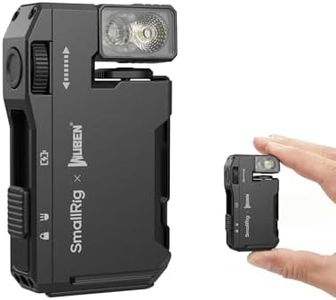 SMALLRIG Rechargeable Mini EDC Flashlight, 400 Lumens Magnetic Pocket-Sized LED Light, IP65 Waterproof, with 1/4”-20 Screw, Diffuser, Everyday Carry Flashlight for Camping, Signaling - 5710