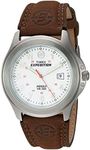 Timex T443819J Men's Expedition Metal Field Brown Leather Strap Watch