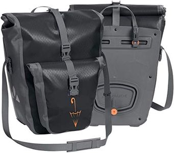 VAUDE Aqua Back Plus Sacoche de vélo pour Roue arrière - Une Paire - Volume 51 l - matière bâche sans PVC (Black SE, 44 x 33 x 31 cm)