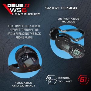 XP Deus II 11" WS6 Master Metal Detector – Multi-Frequency, Weatherproof, Wireless Headphones