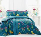 Dreams & Drapes - Ingrid - Easy Care Duvet Cover Set -3 pieces, Double, Teal