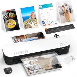 Laminator Machine, 9 Inch Thermal Laminater, A4/A5/A6 Personal Laminator Machine with Laminating Sheets,Trimmer and Corner Rounder,6 in 1 Heating Laminate Machine for Home School Office, Silent