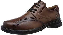 Clarks Mens 26171541 Dark Tan Lea Oxford Flat - 6 UK (26171541)