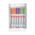 Cello Whitemate Whiteboard Vivid Bold Markers | Set of 6 Markers | 3 Assorted Ink Colours | Marker Pens with Easily Refillable and Erasable Ink | Writes Longer.