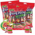 Krabby Patties Gummy Candy, Individually Wrapped Watermelon Flavored Gummies, Goody Bag Fillers or Birthday Party Favors, Pack of 3