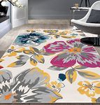 Rugshop Modern Floral Area Rugs 7'6" x 9' 5" Multi