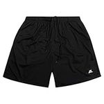 Russell Athletic Big and Tall Gym Shorts for Men – Running Shorts for Men, Black, 2X