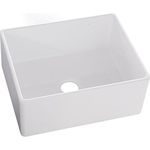 Elkay SWUF2520WH Fireclay Single Bowl Farmhouse Sink, White