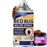 Aviro Travel Bed Bug Spray - Fast Acting Professional Grade Bed Bug Killer for Immediate Control & Treatment of Bed Bugs & Dust Mites. Bed Bug Protection Perfect for Travel. 100ml