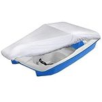 iCOVER Pedal Boat Cover, Fits 3 or 5 Person Paddle Boat Water Proof Heavy Duty Boat Cover, Grey