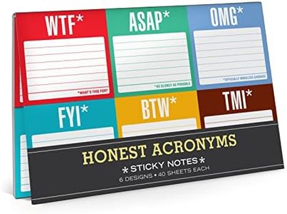 Knock Knock Sticky Notes Packet, Honest Acronyms