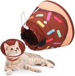 KOOLTAIL Cat Cone Collar Soft, Cat Recovery Collar After Surgery, Adjustable Comfortable Lightweight Cat Neck Cone to Stop Licking, Foldable Donut Water Resistant Pet Cone for Small Large Cats Kittens