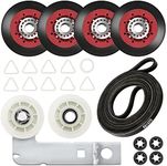 4392067 Dryer Repair Maintenance Kit & W10837240 Dryer Idler Pulley by Beaquicy (365 DAYS WARRANTY) - Replacement for Whirl-pool Ken-more Dryers - Replaces 4392067VP AP3109602 587637 80047