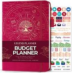 Legend Budget Planner – Financial Organizer Book. Money Account & Expense Tracker Notebook Journal for Household Monthly Budgeting (Hot Pink)