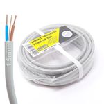 ArmaKit 1.5mm Twin and Earth Cable 5 Metre 6242Y1.5 - GREY 240v Mains Cable 3 Core Electrical cable - lighting cable 1.5mm 3 core electrical wire ring extension cable 5m