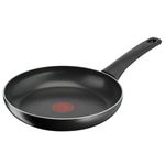 Tefal Titanium Essential Frying Pan 24 cm, High-Performance Non-Stick Coating, Metal Spatula Safe, All Hobs excluding Induction, B9410444