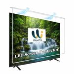 WOXPRO 75 inch ISO Certified TV Screen Protector - Tempered Glass Guard, 9H Hardness, Anti-Glare, Crystal Clear.