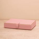 Pure Home + Living Pink Faux Leather Jewellery Box