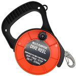 Scuba Choice Scuba Diving Multi Purpose Dive Reel, 290', Orange