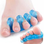 ToePal- Gel Toe Separators & Toe Spreader, 4 Pieces of DR JK ToePals to Fight Bunion, Hammer Toes, Claw Toes, Crooked Toes and More!