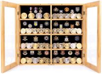 Challenge Coin Display Case Military Coin Storage Box (Nature)