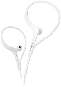 Sony MDRAS400EX Sports Headphones with Adjustable Ear Loop (White)