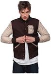 M&A Hub Hotline Miami Varsity Letterman Jacket (L) Brown