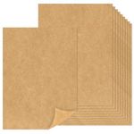 Lakeer 120 GSM A4 Kraft/Craft Paper Craft Liner Sheet for DIY Craft (Brown Color) - Pack of 50 - Eco-Friendly, acrylic