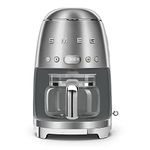 Smeg DCF02SSUK Drip Coffee Machine, Auto-Start Mode, Reuseable Filter, Digital Display, Anti-Drip System, Aroma Intensity Option, 1.4 Litre Tank, Stainless Steel