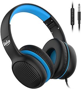 Gorsun Premium A66 Auriculares para niños con Volumen Limitado de 85dB / 94dB, micrófono HD en línea, Audio compartido, Auriculares Plegables para niños pequeños, Ajustables