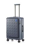 Samsonite Red TOIIS M Expandable 68 Cms Medium Check-in Polycarbonate Hard Sided 8 Wheel Spinner Luggage/Suitcase/Trolley Bag (Navy Havana) (Double Wheel), Blue