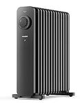 PELONIS PHOENIX 13M Oil Filled Radiator 2500W, Silent Space Heater - 13 Fins with Adjustable Thermostat, Black