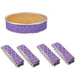 DIFENLUN 4-Piece Bake Even Strip,Cake Pan Strips,Super Absorbent Thick Cotton,Cake Strips for Baking