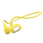 2B2C Kids Headphones, LK15 Open Ear Bluetooth Headphones with Air Conduction, Ultra-Light, 85dB Volume Limiting Wireless Headphone for Children Teens Boys Girls (Yellow)