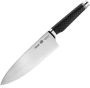 De Buyer - Couteau de Chef français FK2 en acier inoxydable - Longueur 21 cm -, Noir