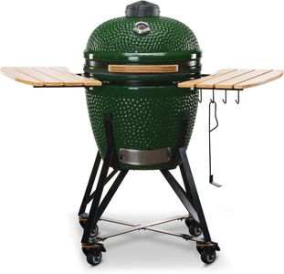 KAMADO BONO 21" Ceramic BBQ Grill – Dual Zone Charcoal Smoker & Baker
